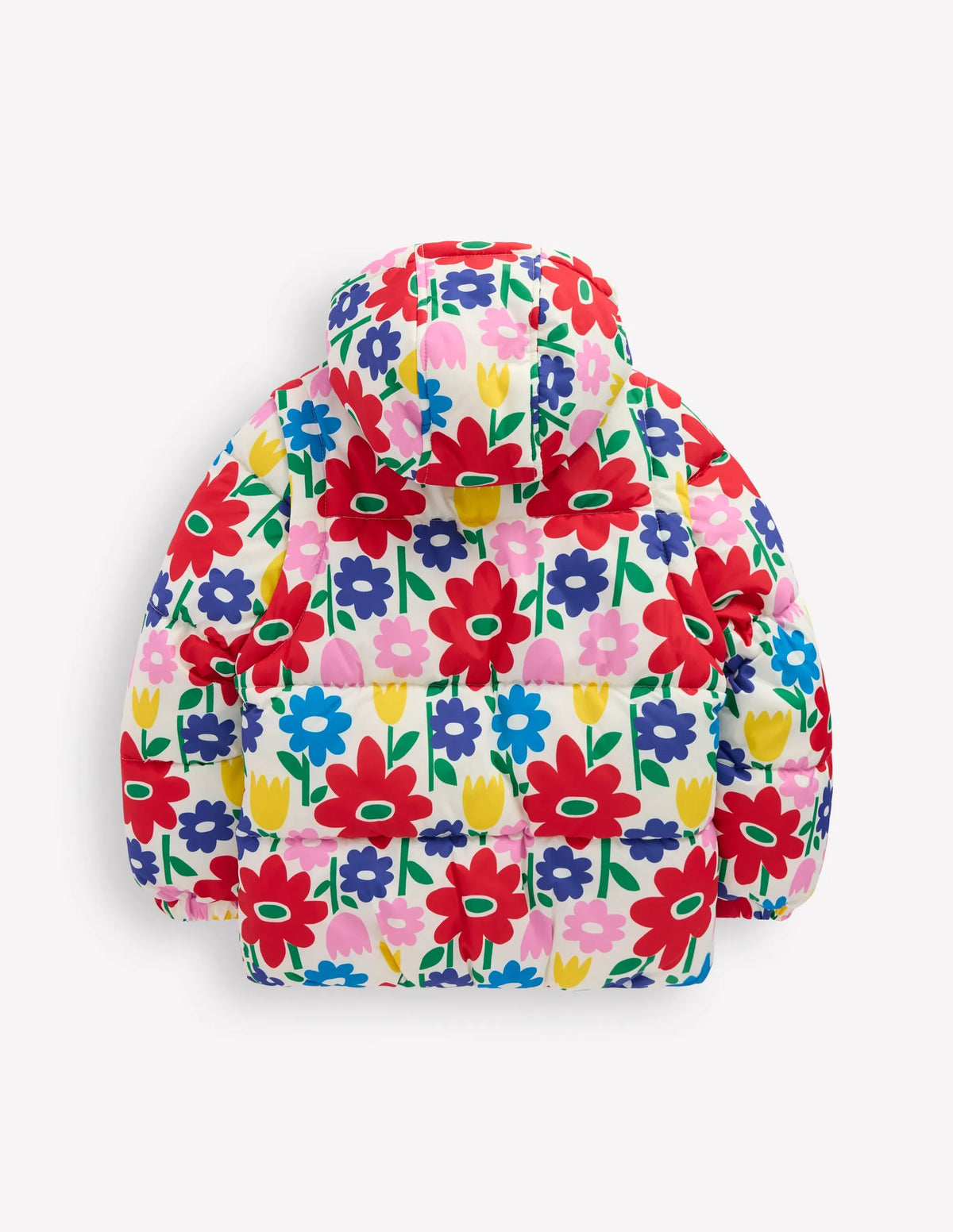 2-in-1 Padded Coat-Multi Pop Flower