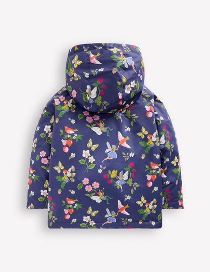 Sherpa Lined Anorak-Starboard Blue Fairies