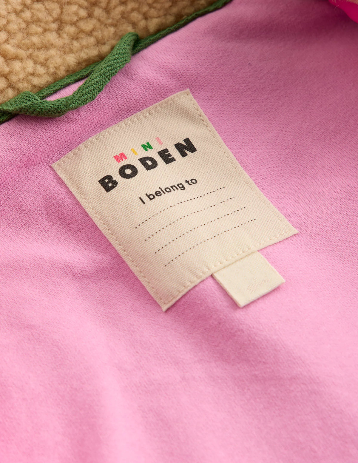 2-in-1 Borg Jacket-Colourblock Multi