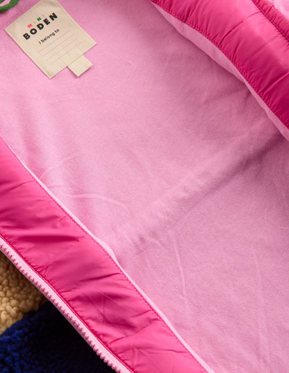 2-in-1 Borg Jacket-Colourblock Multi