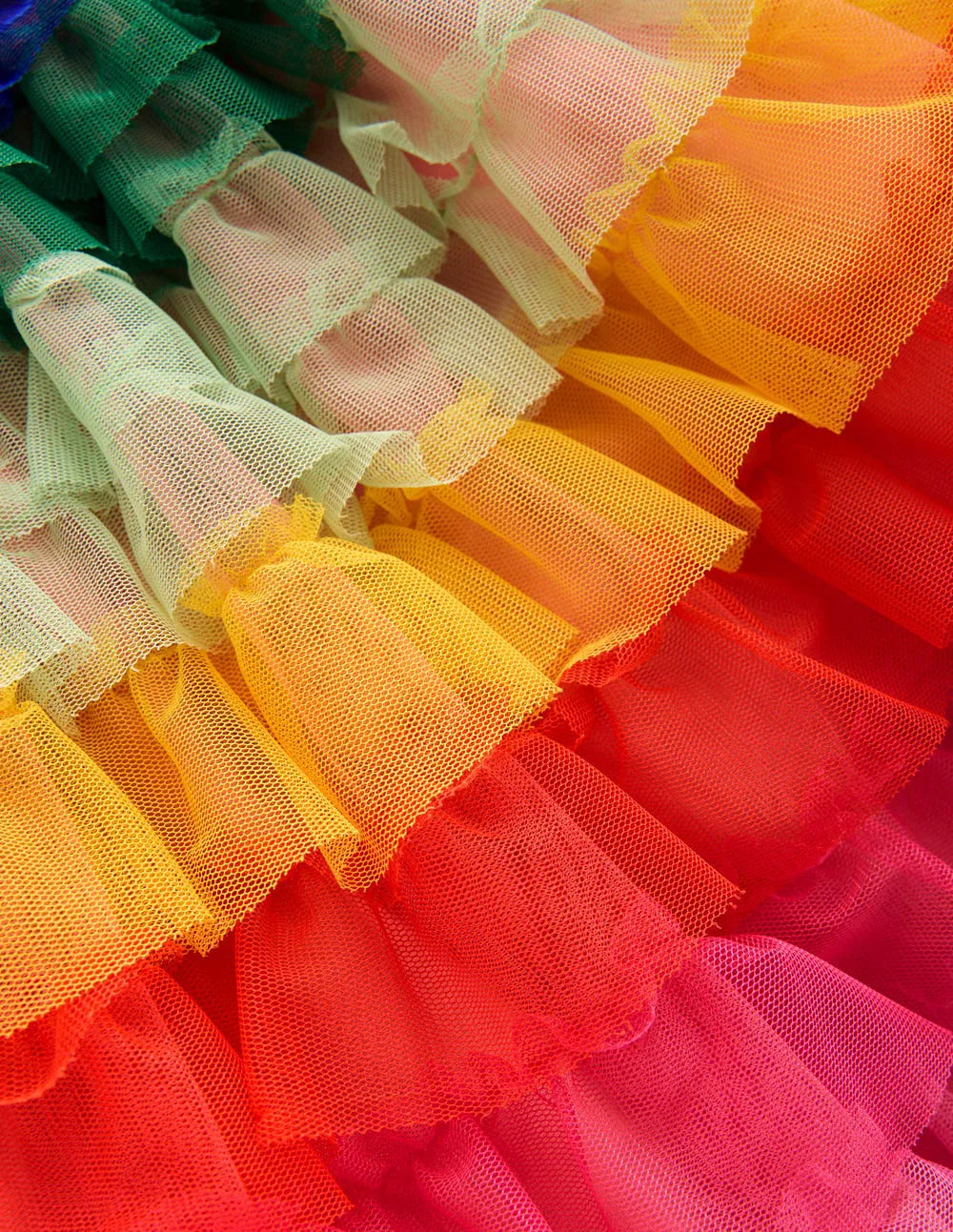 Tiered Tulle Skirt-Rainbow