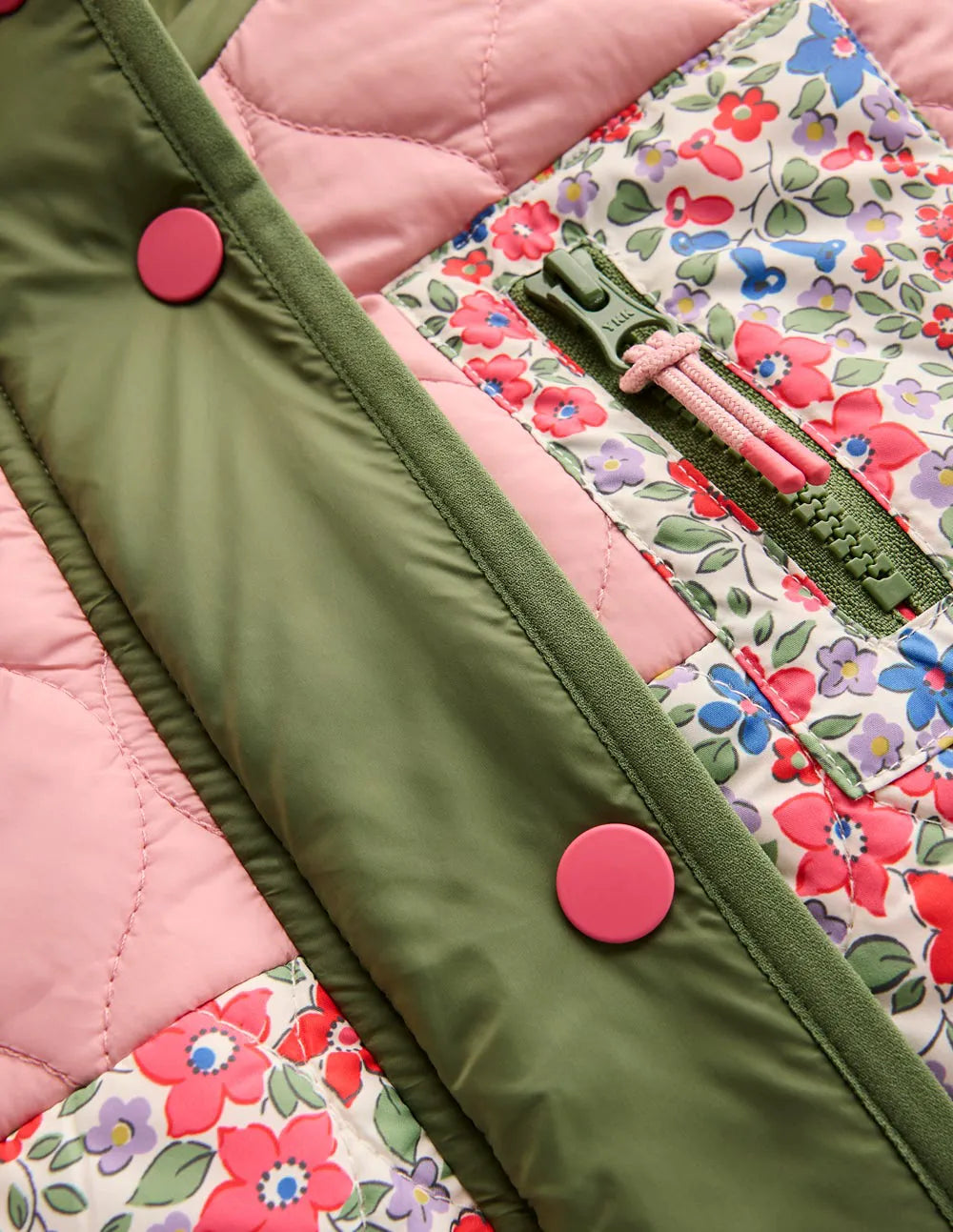 Cosy Longline Coat-Rose Pink Flowerbed