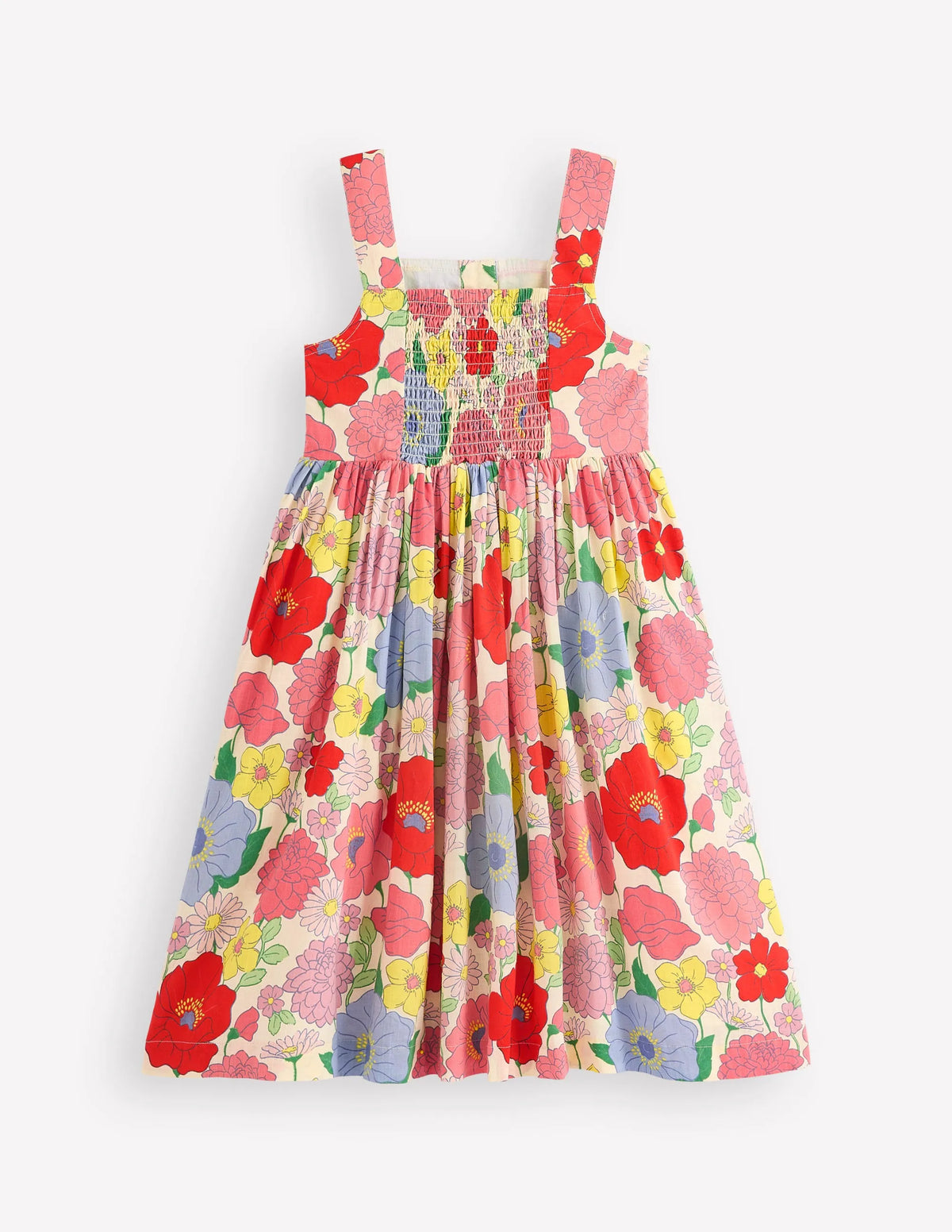 Remy Button Through Dress-Multi Summer Garden