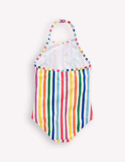 Ellery Fun Logo Swimsuit-Rainbow Stripe Fruit