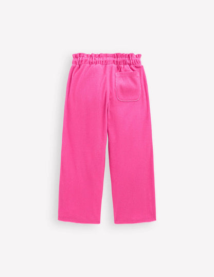 Towelling Pants-Sorbet Pink