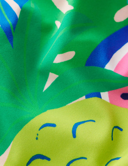 Frill Strap Bikini-Multi Tropical Fruit
