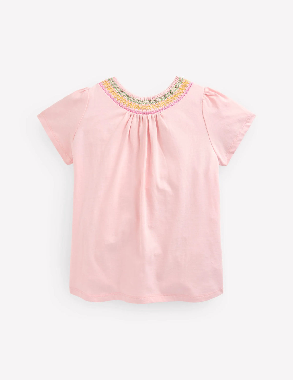 Jersey Smocked Top-Chalk Pink