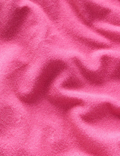 Relaxed Towelling Top-Sorbet Pink