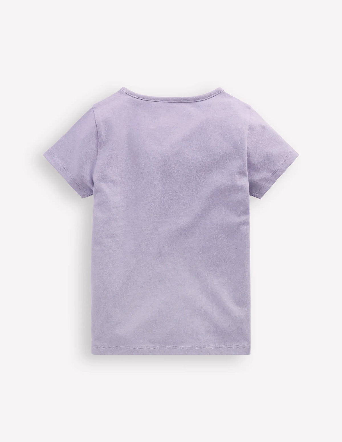 Short Sleeve Appliqué T-shirt-Misty Lavendar Cherries