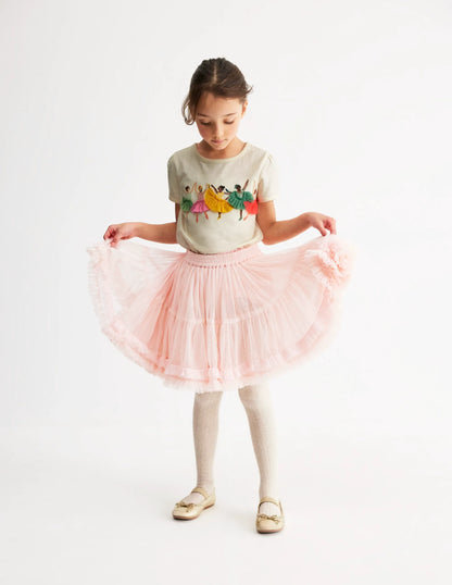 Puff Sleeve Superstitch Top-Ivory Ballerinas