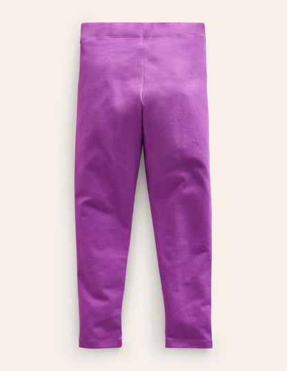 Plain Leggings-Foxglove Purple