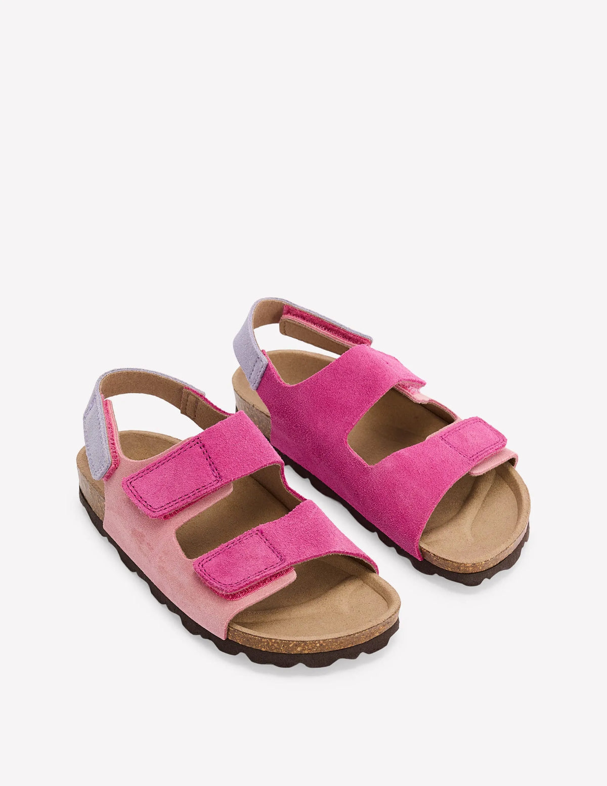 Colourblock Sandals-Pink Colourblock