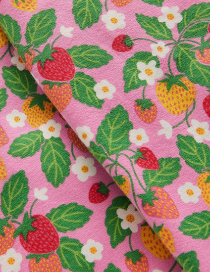 Everyday Fun Leggings-Cosmos Pink Strawberry Patch