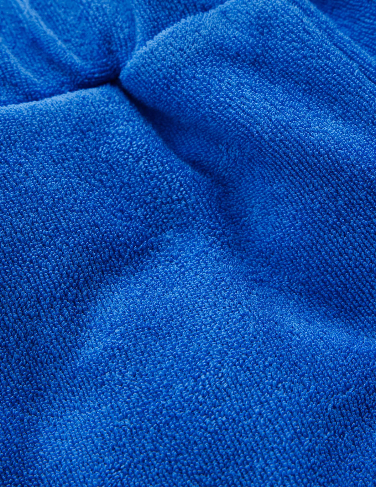 Frill Hem Towelling Shorts-Kingfisher Blue
