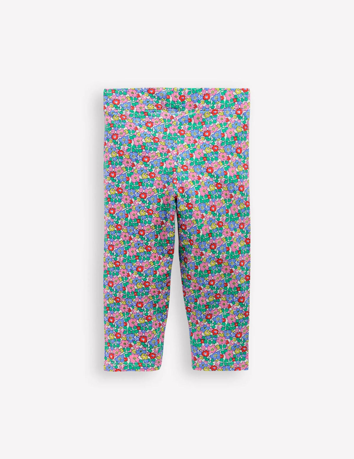Fun Cropped Leggings-Multi Flowerbed