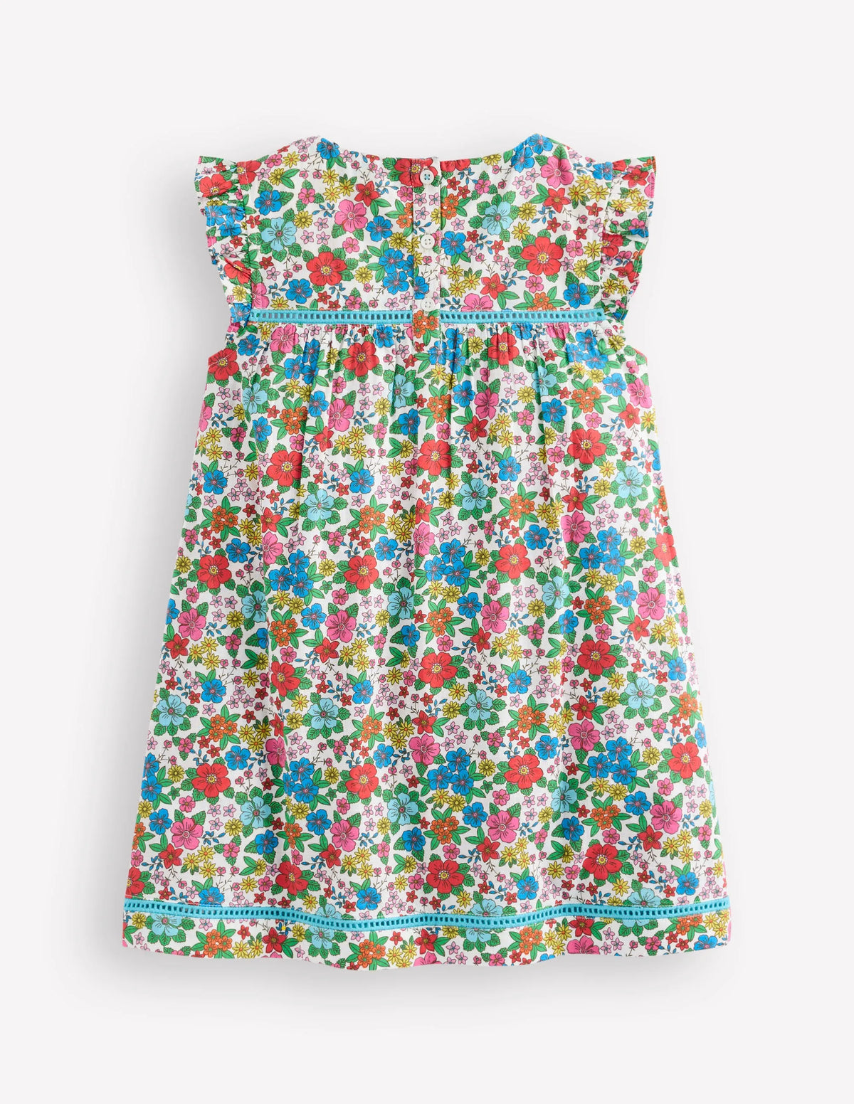 Celia Woven Holiday Dress-Multi Holiday Flowerbed