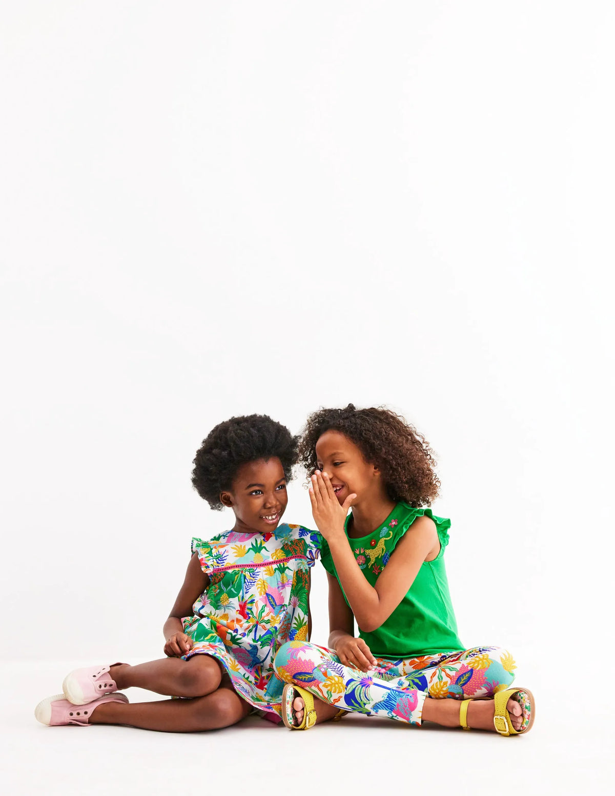 Celia Woven Holiday Dress-Soft Ivory Multi Jungle