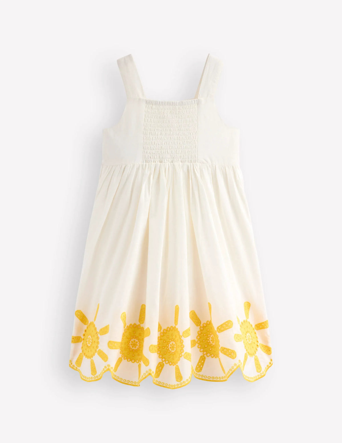 Remy Button Through Dress-Ivory Sunshine