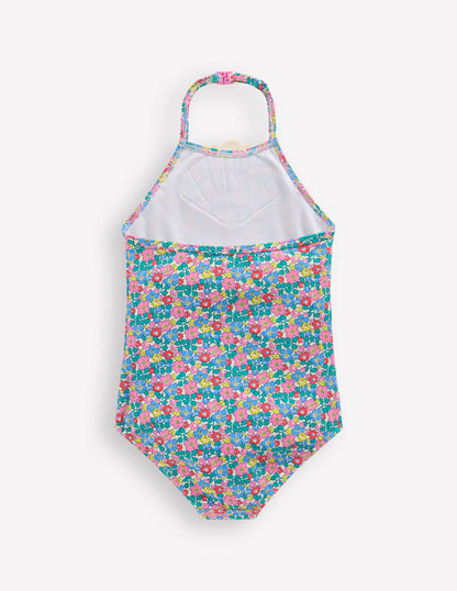 Ellery Fun Logo Swimsuit-Multi Flowerbed Shell