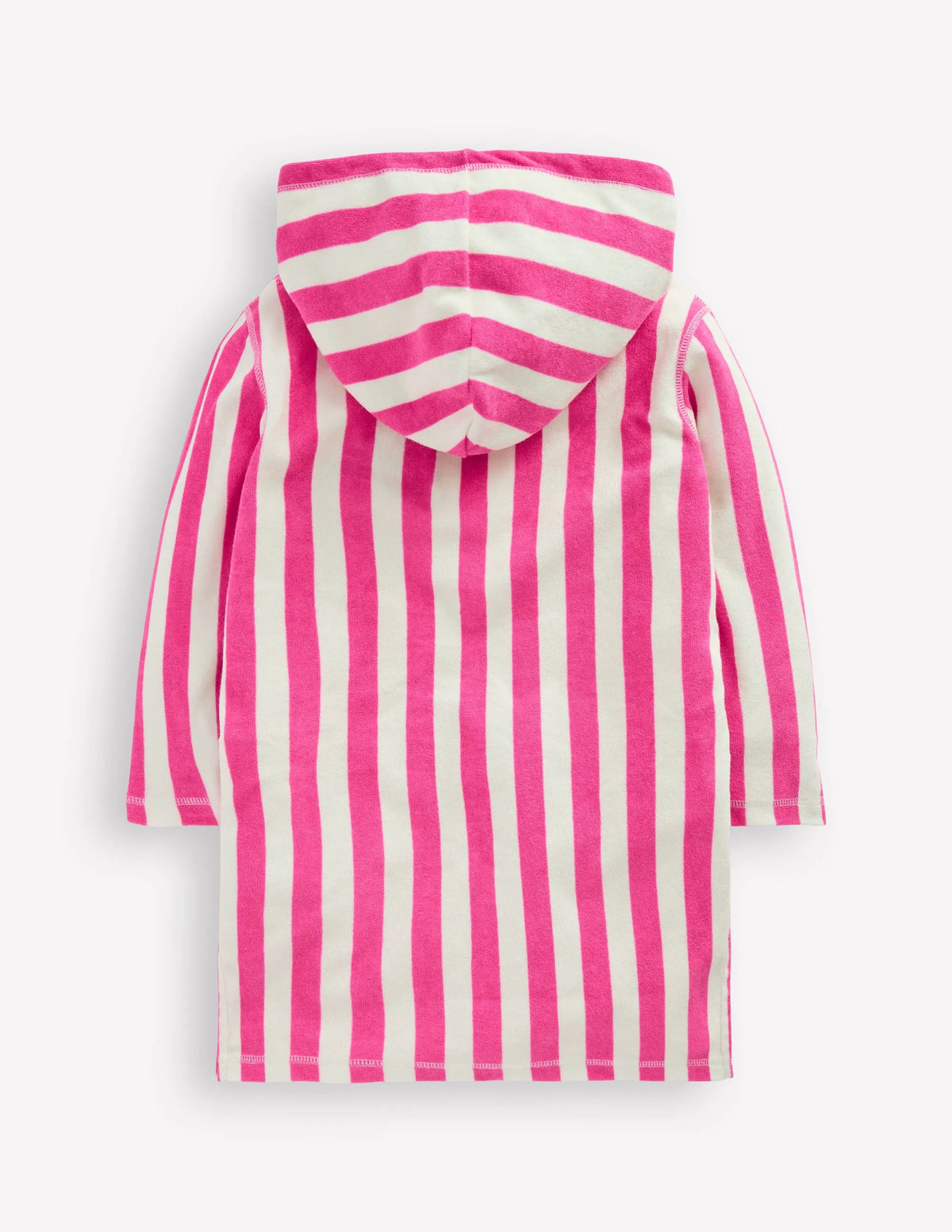 Mara Towelling Throw-On-Sorbet Pink Palm Tree Stripe