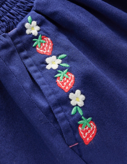 Pull-On Shorts-Starboard Blue