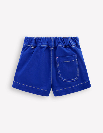 Patch Pocket Shorts-Bright Blue