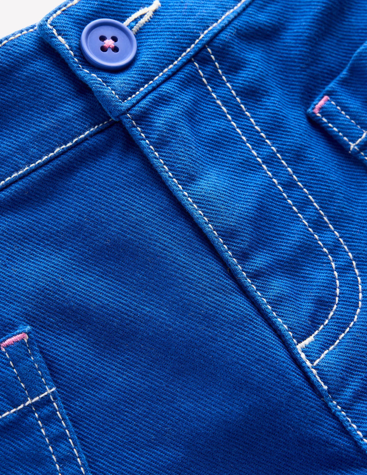 Patch Pocket Shorts-Bright Blue