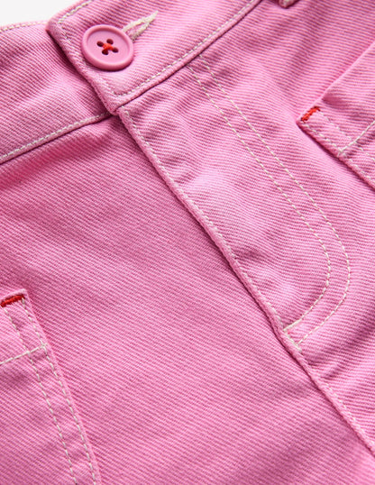 Patch Pocket Shorts-Vintage Mauve