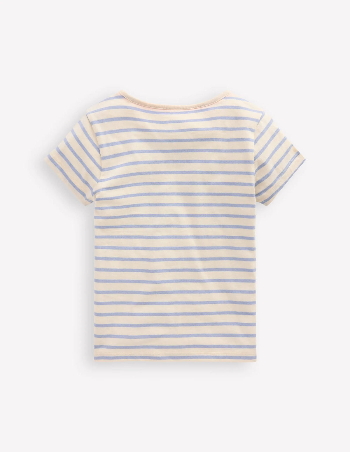 Short Sleeve Appliqué T-shirt-Glacier Blue/ Ivory Ice Creams