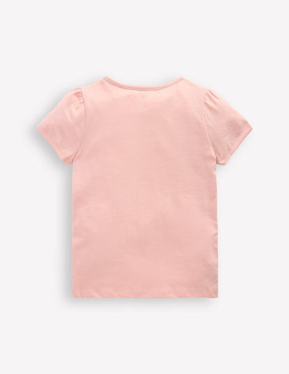 Puff Sleeve Superstitch Top-Chalk Pink Circus Pets