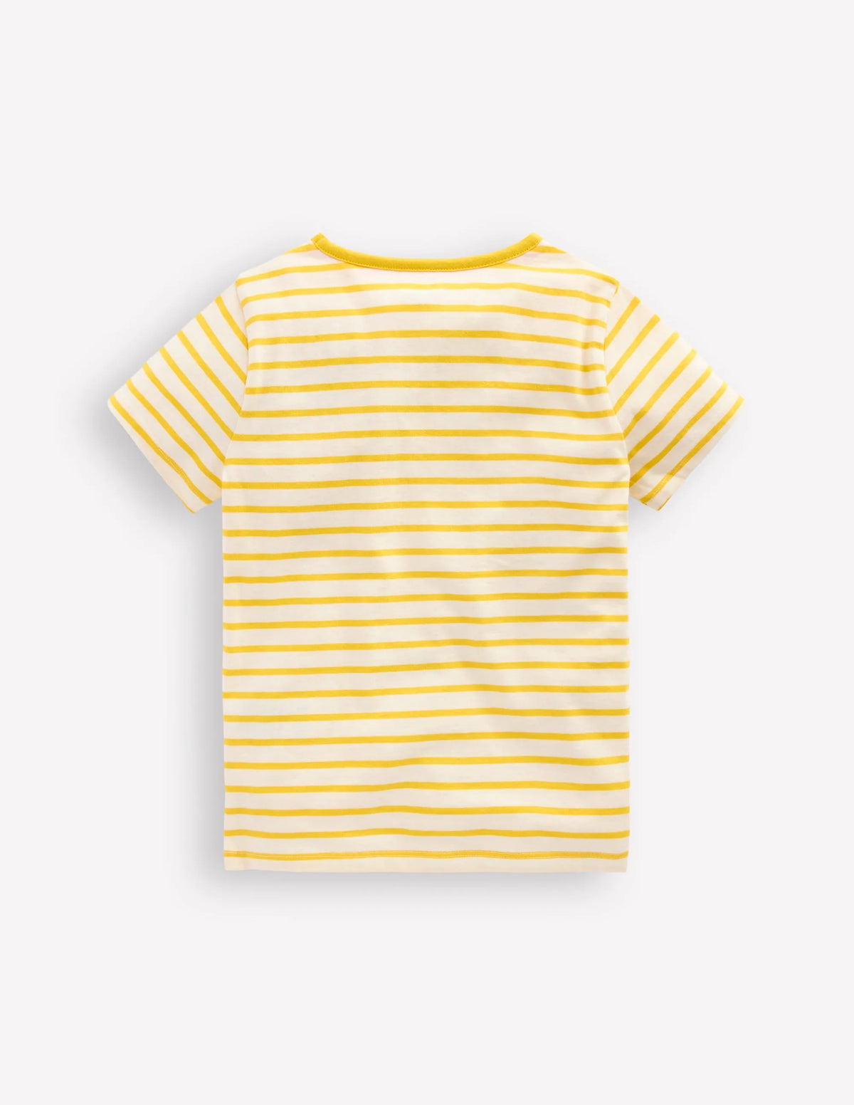 Lift The Flap Short Sleeve Top-Pineapple Yellow Stripe Cat