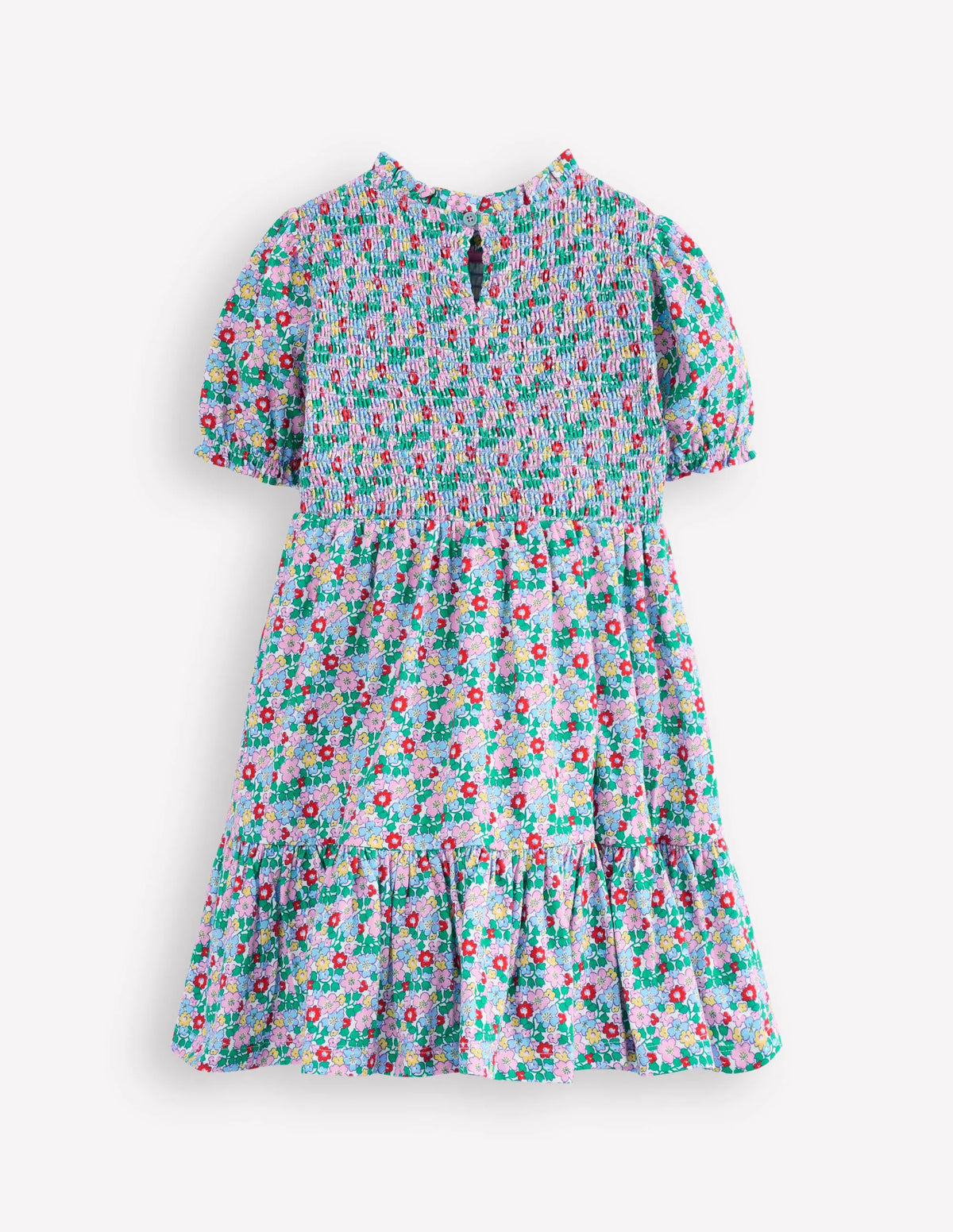 Aurora Shirred Twirly Dress-Multi Flowerbed