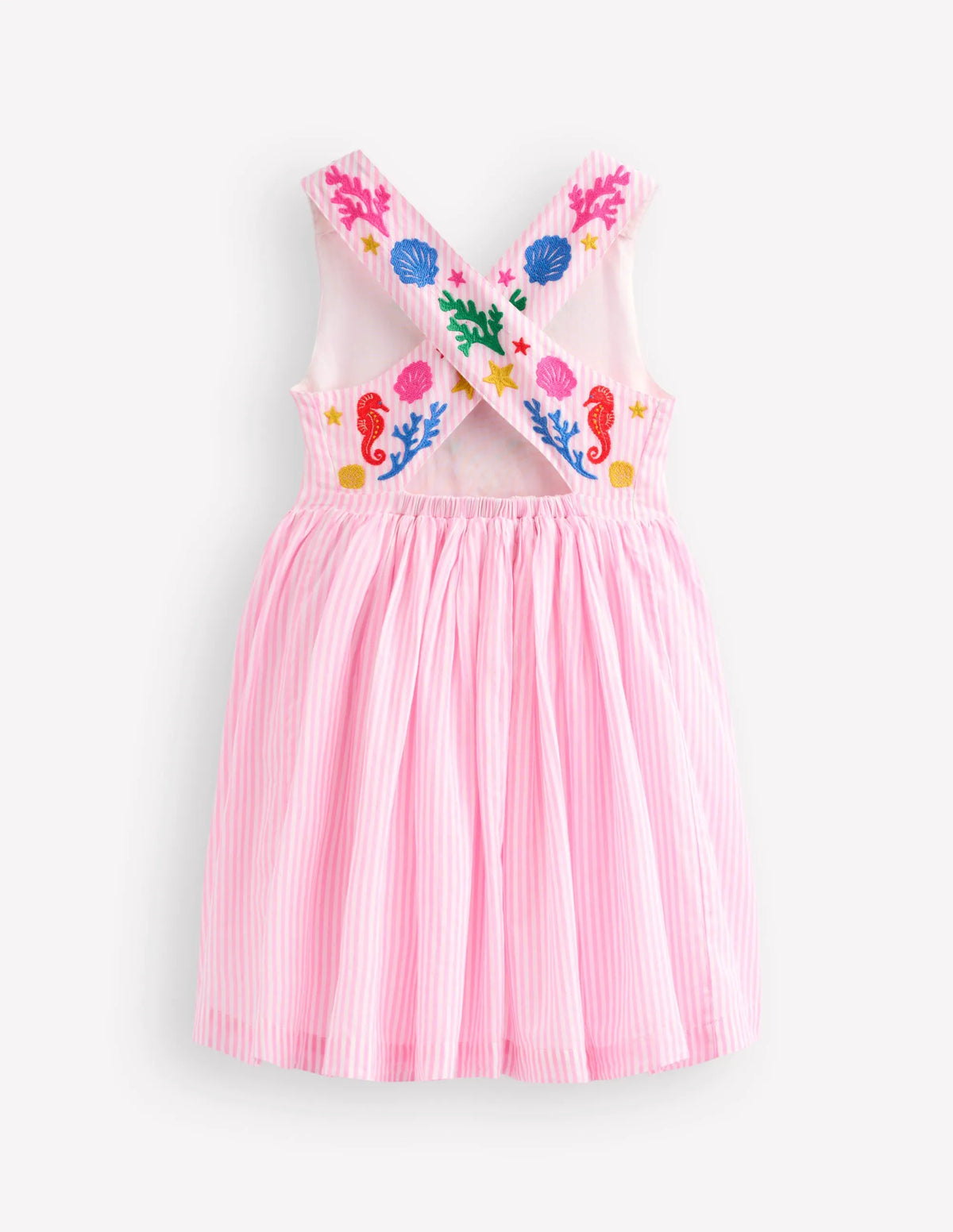 Harper Cross-Back Dress-Pink Mermaid