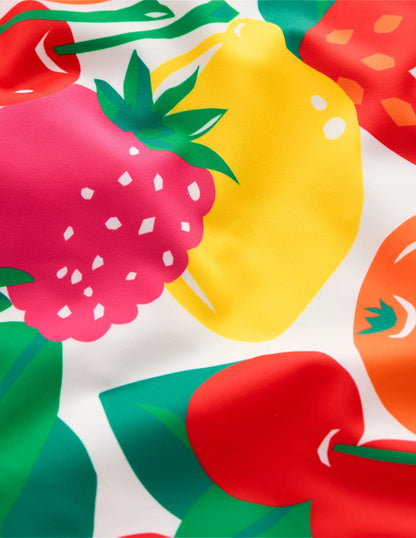 Cross-back Printed Swimsuit-Multi Giant Fruit