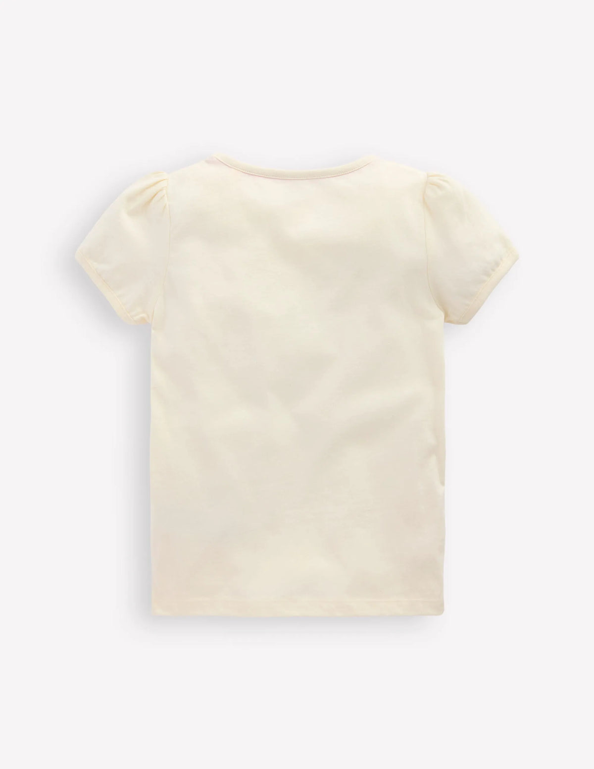 Puff Sleeve Applique Top-Soft Ivory Horse