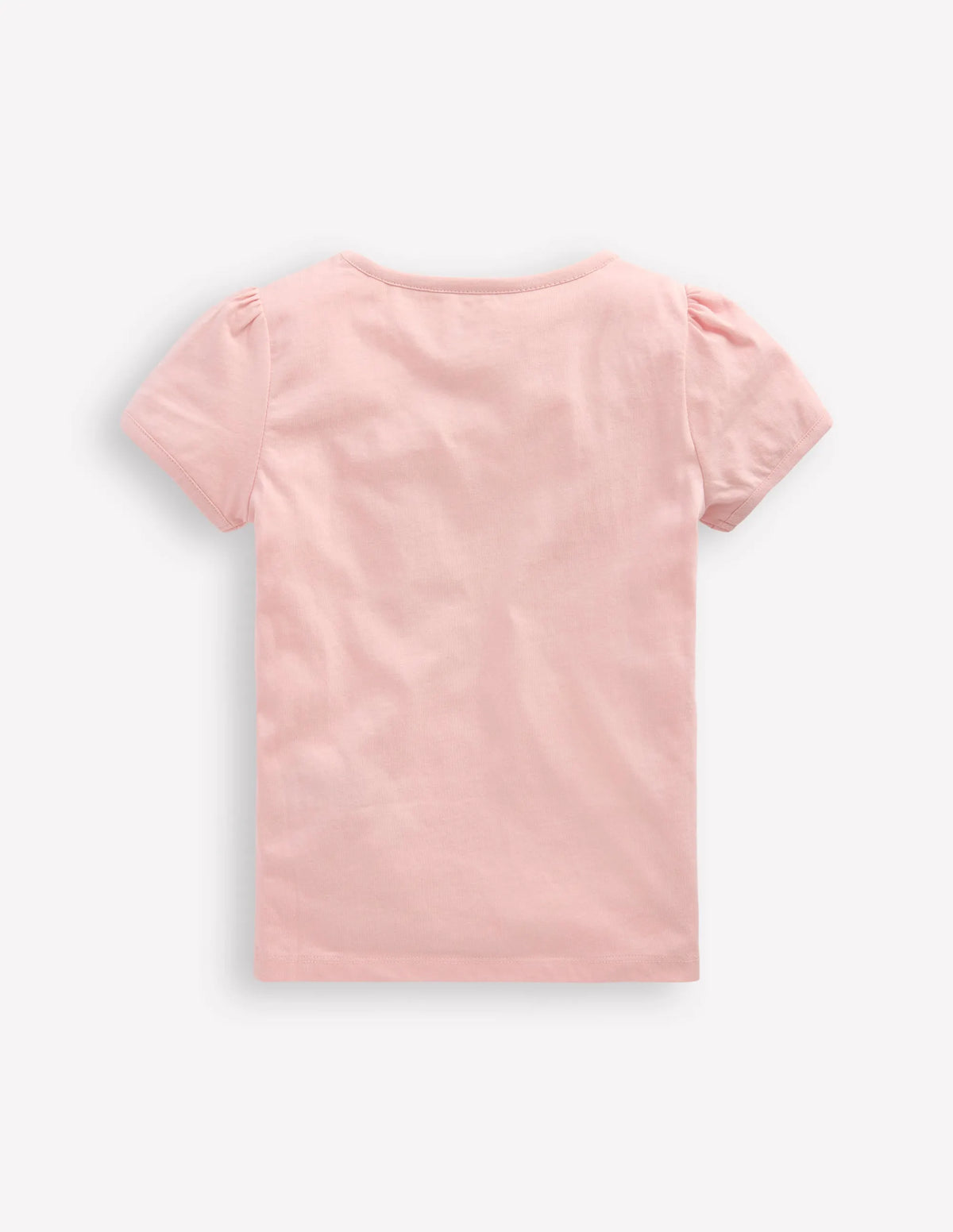 Puff Sleeve Applique Top-Chalk Pink Lemonade Bunny