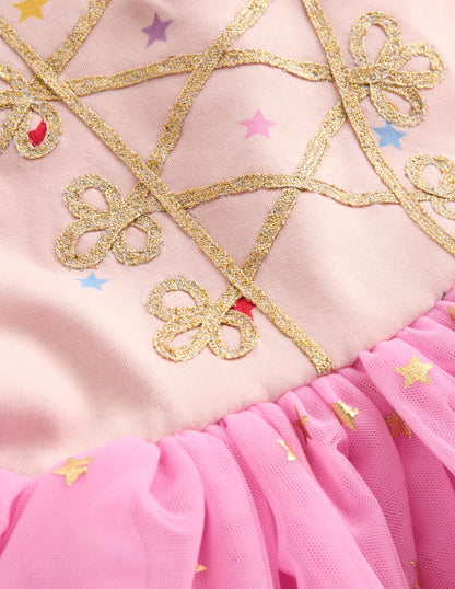 Magical Tutu-Vintage Mauve Foil Stars