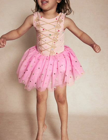 Magical Tutu-Vintage Mauve Foil Stars