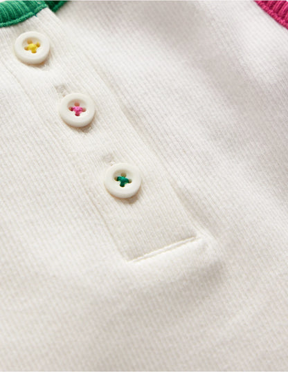 Racerback Ribbed Vest-White