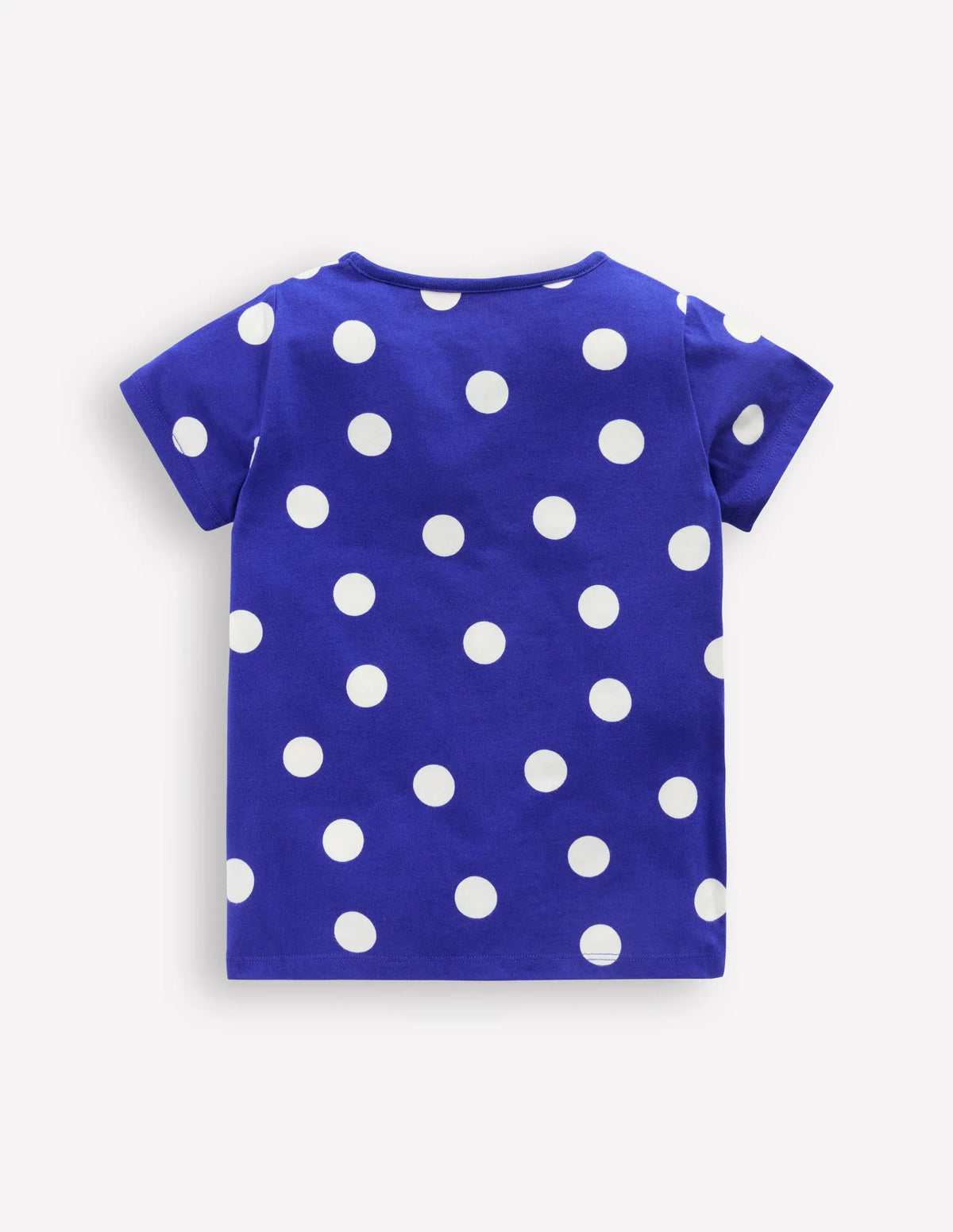 Bay Boucle T-Shirt-Bright Blue Spotty Cats