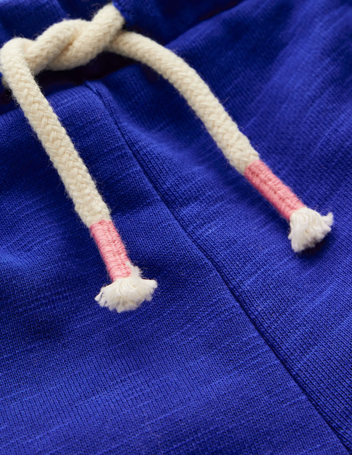 Pom Trim Jersey Short-Bright Blue