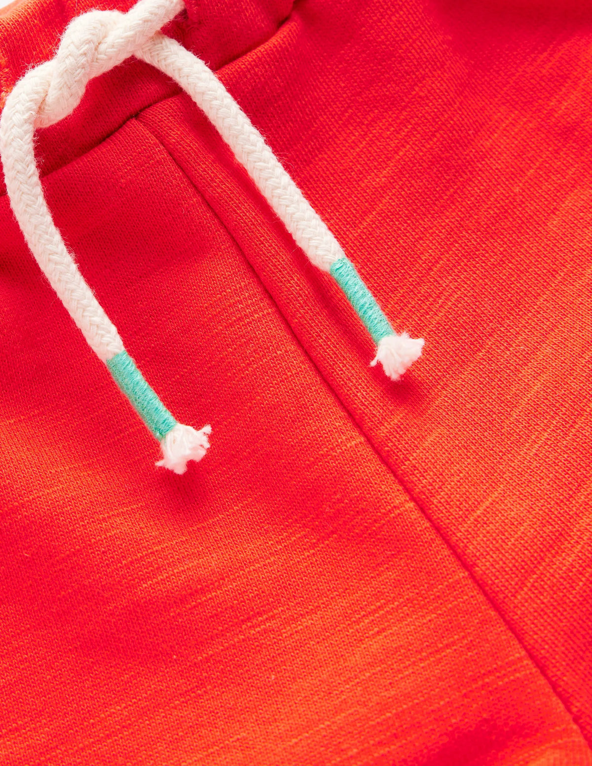 Pom Trim Jersey Short-Firecracker Red