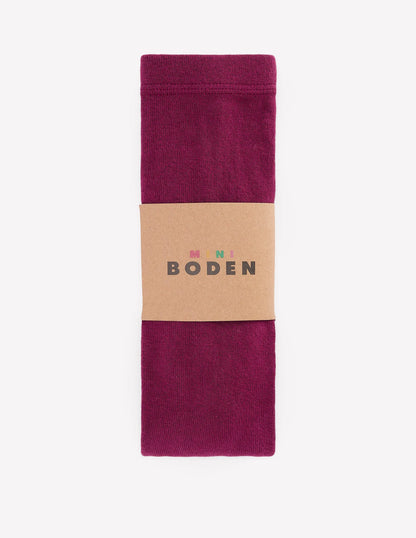 Ribbed Tights-Deep Wisteria