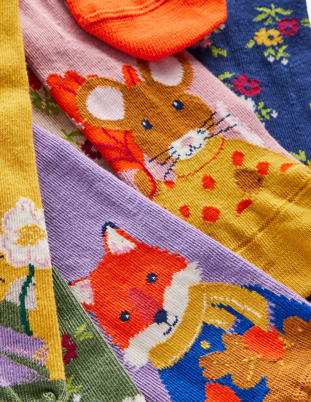 7-pack Socks-Autumn Animals