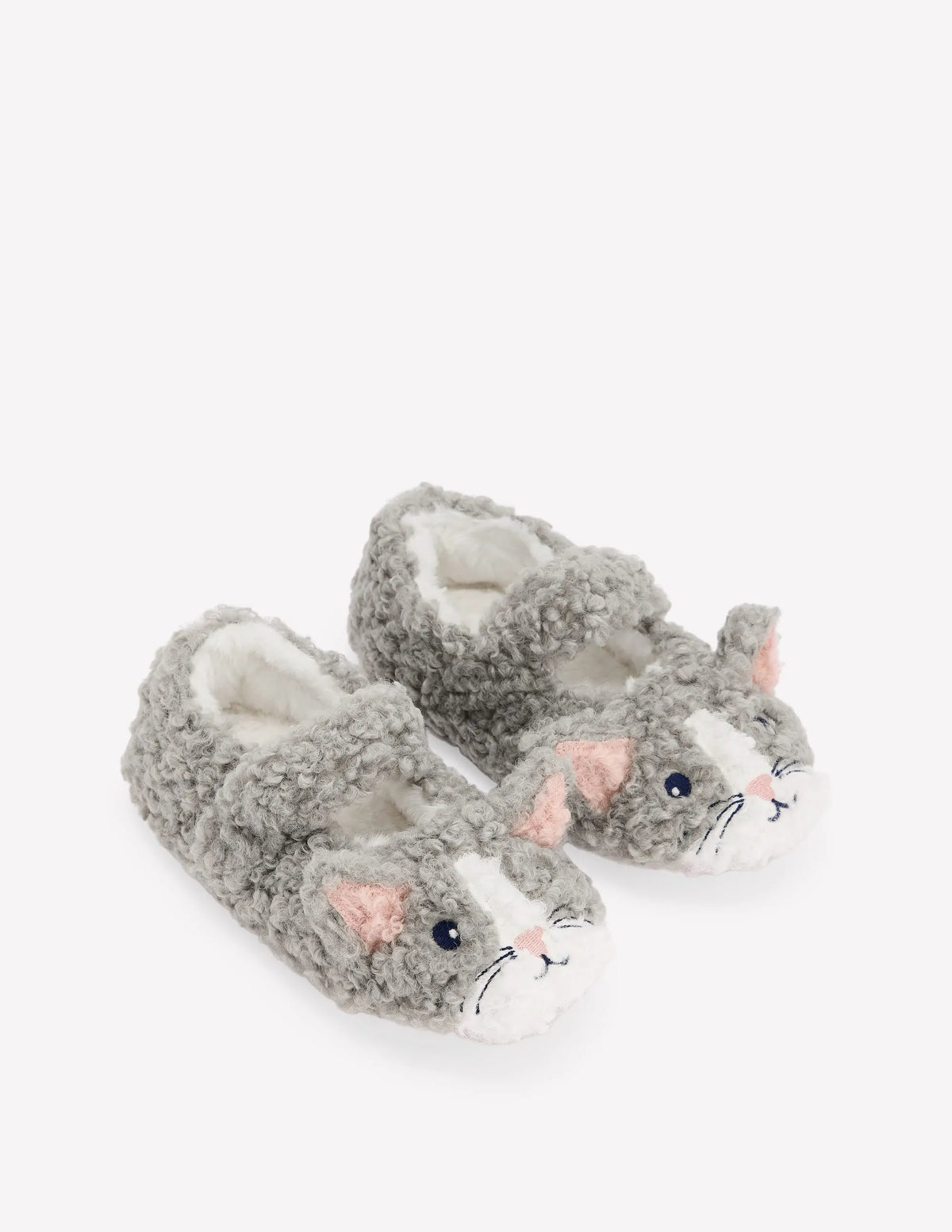 Mary Jane Slippers-Grey Cat