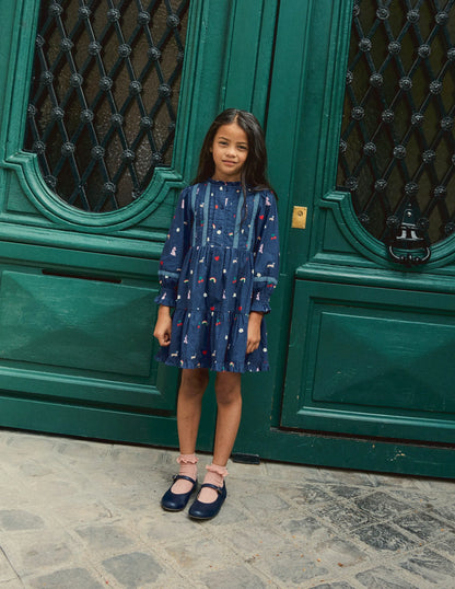 Mary Jane Shoes-Navy