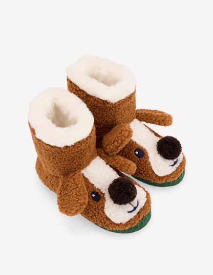 Novelty Slipper Boots-Dog