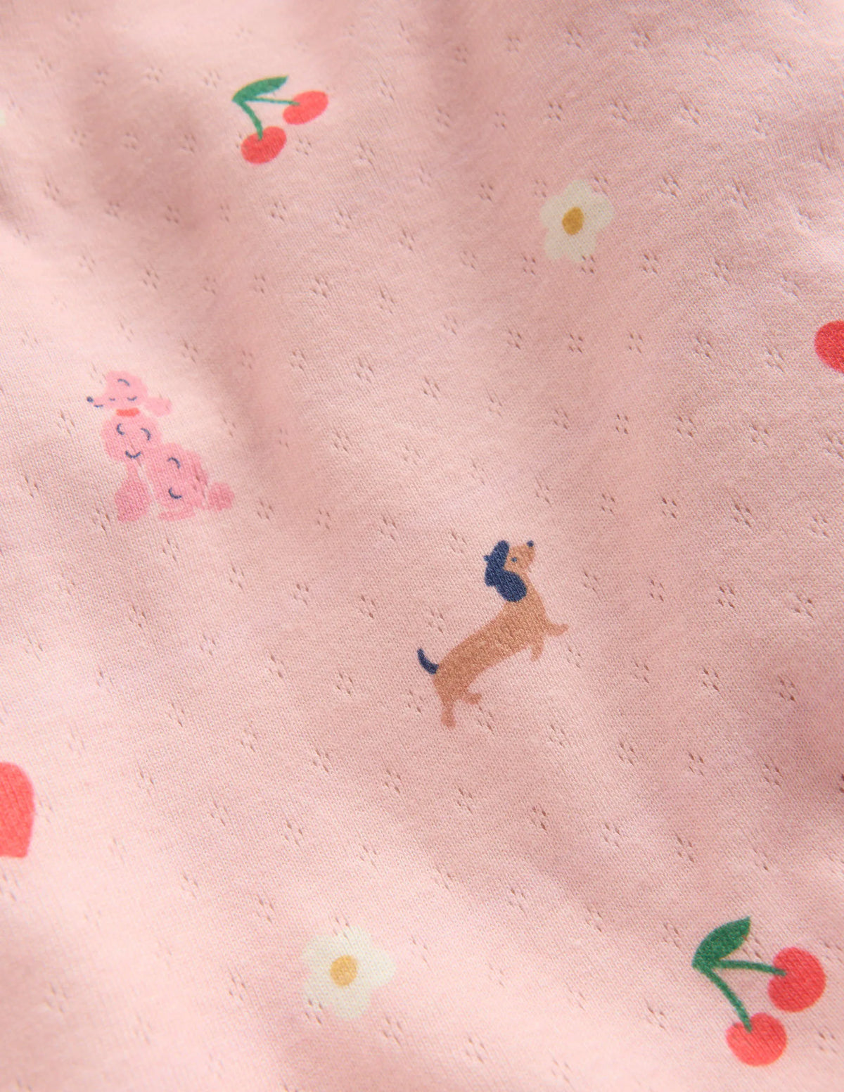 Long Sleeve Pointelle Top-Chalk Pink Parisien