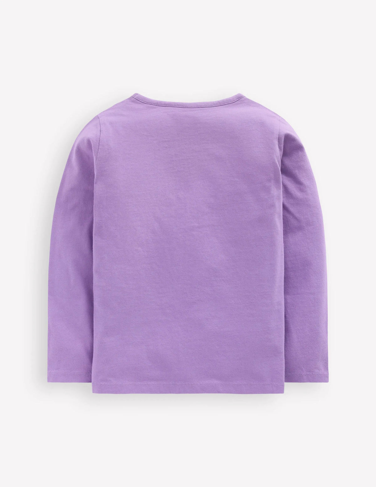 Long Sleeve Bouclé T-shirt-Aster Purple Popcorn Bunny
