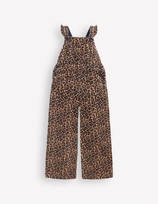 Frill Overalls-Leopard
